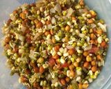 A picture of step 3 of Sprouts chat in cucumber boat.