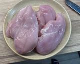 Vilmoskörtével és három sajttal sült tejszínes csirkemell recept fázis 1 fotója