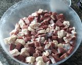 Foto do passo 1 de Escondidinho de carne seca com purê de abóbora e batata doce