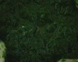 A picture of step 7 of Sarson ka saag with bajry ki roti.