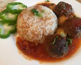 A picture of step 4 of Meatballs in Tomato Sauce (Kabab Hindi).