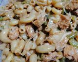 A picture of step 3 of Spicy macroni.