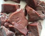 A picture of step 1 of Liver kebab.