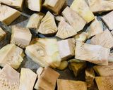 A picture of step 1 of Panasa Kasha (jackfruit/Katahal Masala).