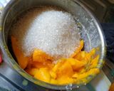 A picture of step 2 of Kesar Mango Kulfi.
