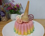 Foto langkah ke 7 dari resep Rainbow puding / Puding roti tawar.