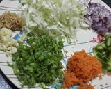 A picture of step 1 of Dry Veg Manchurian.