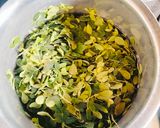 A picture of step 1 of MORINGA Masoor Dal / Drumstick leaves Dal.