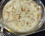 A picture of step 4 of Eid special kheer.