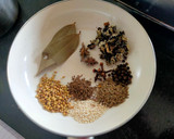 A picture of step 1 of Kanda-Lasoon Masala.