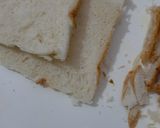 A picture of step 1 of Chessey bread sandwich.