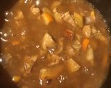 A picture of step 4 of California Farm Seitan Mock Chicken in Orange Sauce.