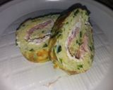 Foto del passaggio 4 della ricetta Rotolo di zucchine con Philadelphia e prosciutto cotto