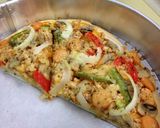 Foto langkah ke 6 dari resep Chicken Sausage Pizza 🍕🍕.