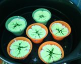 Foto langkah ke 9 dari resep Bolu Kukus Semangka Ala-Ala (1 Telur, SP, No Soda).