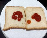 A picture of step 2 of Cheesy Bread Omlette.