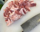 Hình bước làm 1 của món Thịt ba chỉ sốt tỏi Hàn Quốc