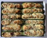 A picture of step 10 of Baked Stuffed Zucchini.
