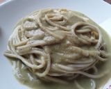 Foto del paso 9 de la receta: Espaguetti🍝 en salsa cremosa de pimiento verde🍝