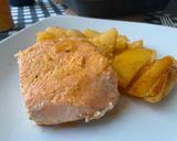 Foto del paso 9 de la receta: Salmón al horno con patatas