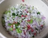 A picture of step 2 of Chicken vegetable quesadilla.