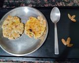 A picture of step 4 of Sama ke chawal ki tikki stuffed with potato and raisins.