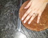 A picture of step 7 of Eggless Mango cake.