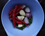 Foto langkah ke 2 dari resep Sambel penyet teri terong cempokak.