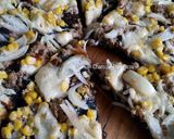 Foto langkah ke 16 dari resep Charcoal Thin Pizza.