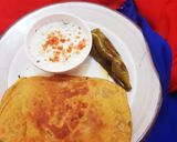A picture of step 6 of Masala parath.