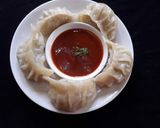 A picture of step 8 of Potato momos.