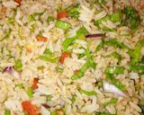 A picture of step 2 of Kwadon shinkafa da latas.