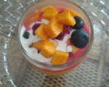 A picture of step 2 of Mango mastani.