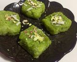 A picture of step 6 of Lauki burfi.