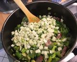 Une image de l'étape 16 de Soupe anti gaspi au chou, poireaux, navets, pommes de terre, tomate au lard.