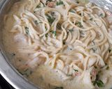 Foto del paso 4 de la receta: Spaghetti con puerro y langostinos