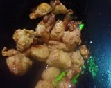 A picture of step 5 of Chicken 65.
