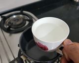 A picture of step 1 of Masala chai.