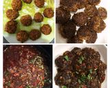 A picture of step 6 of Noodle Disc Manchurian.