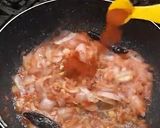 A picture of step 7 of Punjabi style bhindi masala.