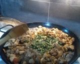 Foto del paso 3 de la receta Paella de magra con champiñones y espárragos Trigueros