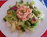 Foto del paso 5 de la receta: Ensalada con pasta y atún en salsa rosa