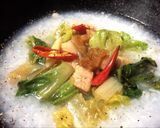 รูปขั้นตอนการทำที่ 7 ของ ซุปข้นข้าวหอมมะลิหมูกรอบผักคอส#งบ60บาท(โจ๊กนั่นแหล่ะ)