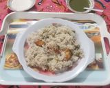 A picture of step 9 of INSTANT PULAV /PULAV PARDA /PULAV- E- CURTAINS. 👩‍🍳🥘💐.