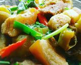 Hình bước làm 3 của món Ba rọi kho khổ qua