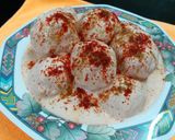 A picture of step 12 of Dahi Vada (Dahi Bhalla).