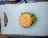 A picture of step 9 of BBQ Pulled Banana Peel Burger.