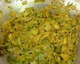 A picture of step 3 of Aloo Potoler Khosar(peels) chorchori.