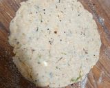 A picture of step 2 of Leftover upma pizza.