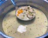 Tárkonyos csirkeraguleves recept fázis 3 fotója